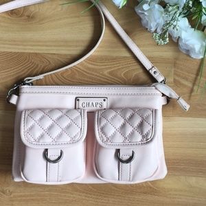 Chaps Light Pink Crossbody Purse